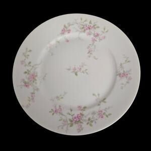 Theodore Haviland Limoges France Pink Rose Floral Salad Plates Set of 4